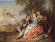 PATER, Jean Baptiste Joseph Flute Recital oil on canvas